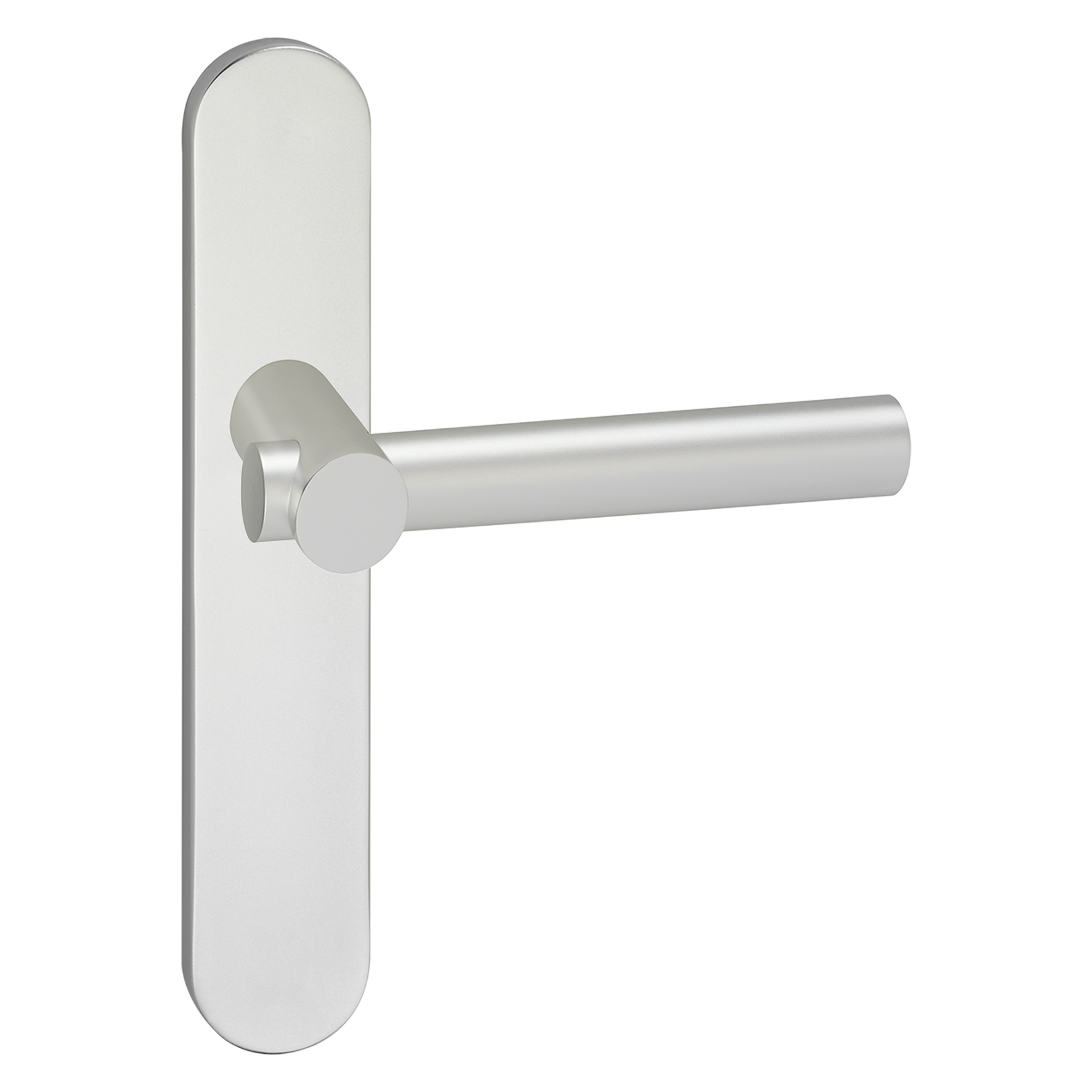 Afbeelding Impresso Deurkruk Met Schild Binnendeur Dover Ovaal Aluminium - 2 Stuks door Haxo.nl