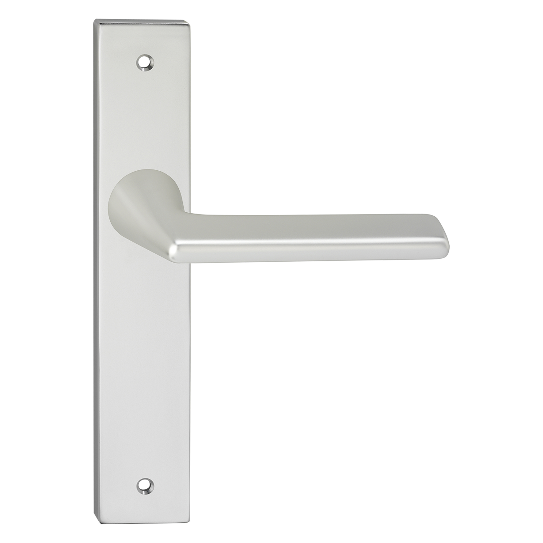 Impresso Deurkruk Met Schild Binnendeur Bristol Vierkant Aluminium - 2 Stuks