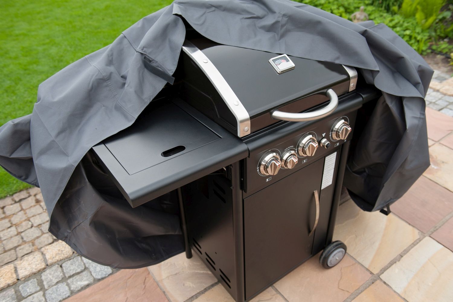 Afbeelding Nature Beschermhoes Barbecue Grijs H58x103x58cm door Haxo.nl