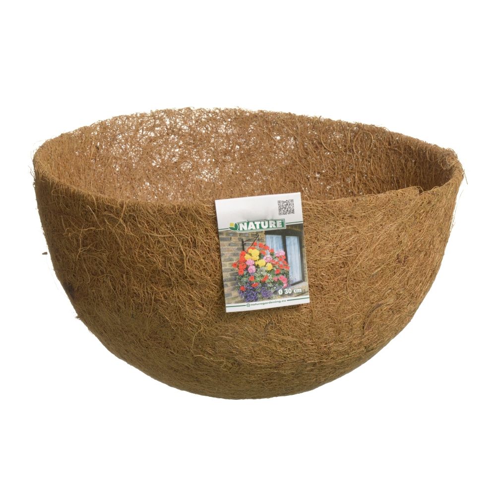 Afbeelding Nature Kokosinlegvel Rond Naturel - Plantbenodigdheden - 30x30x17.5 cm door Haxo.nl