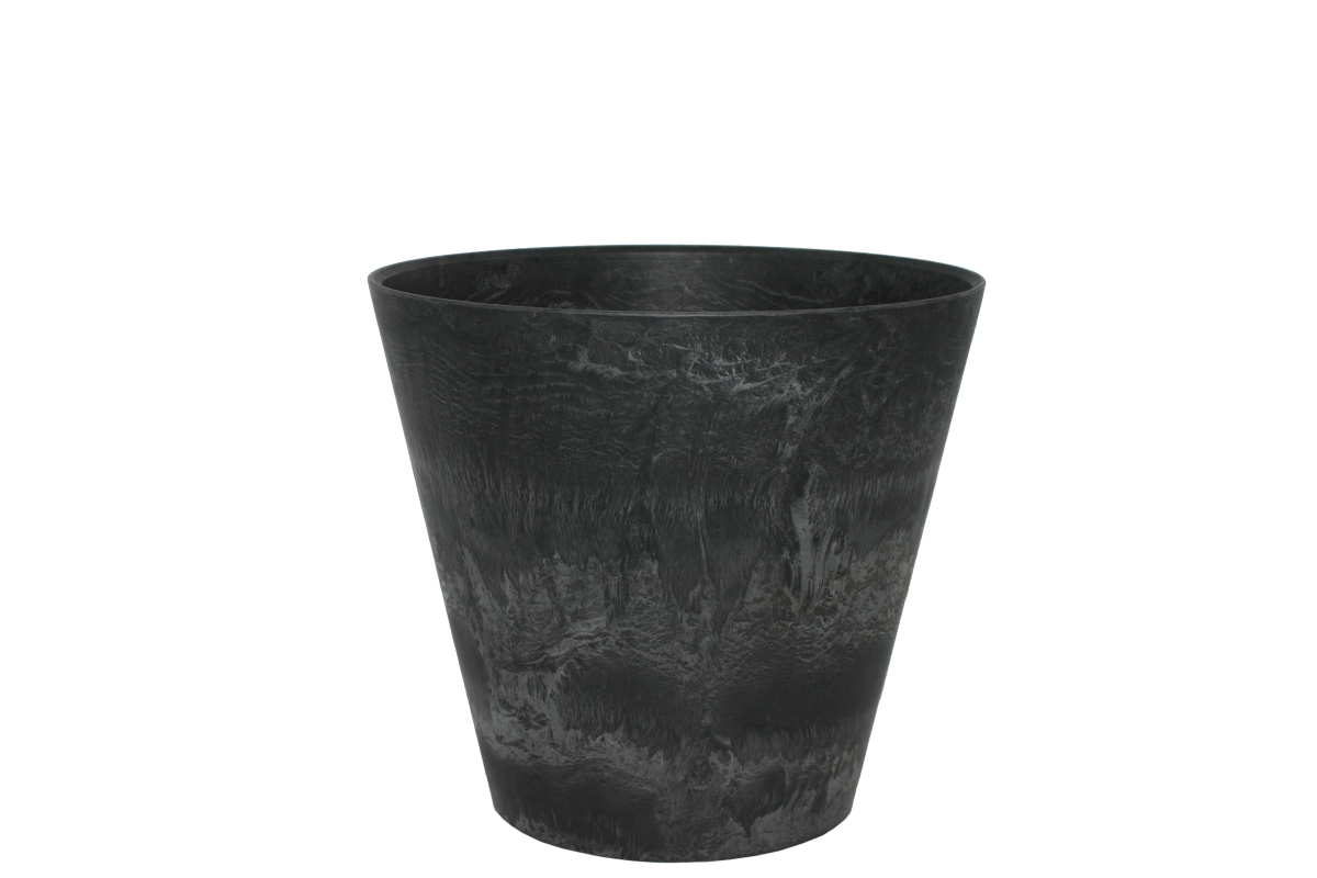 Afbeelding Artstone Bloempot Claire Zwart ø 27cm H24 door Haxo.nl