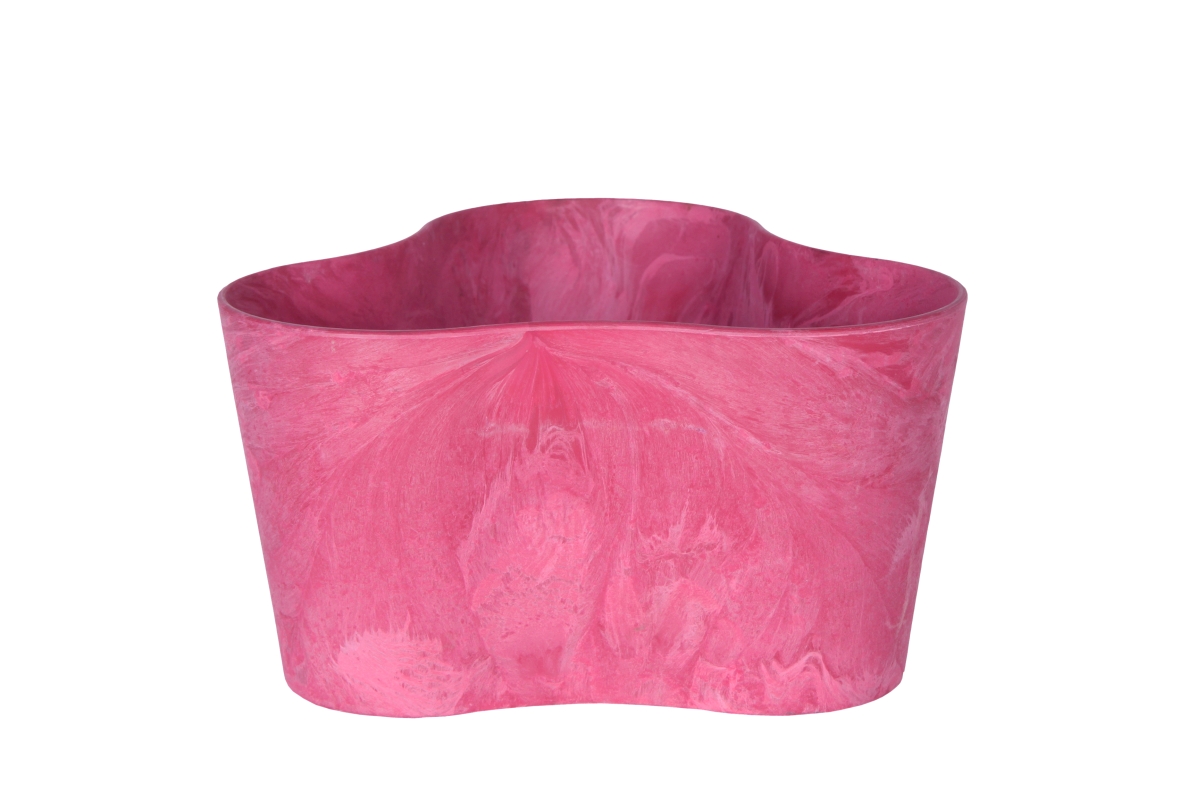 Afbeelding Artstone Bloempot Triangle Claire Pink ø 26cm H14 door Haxo.nl