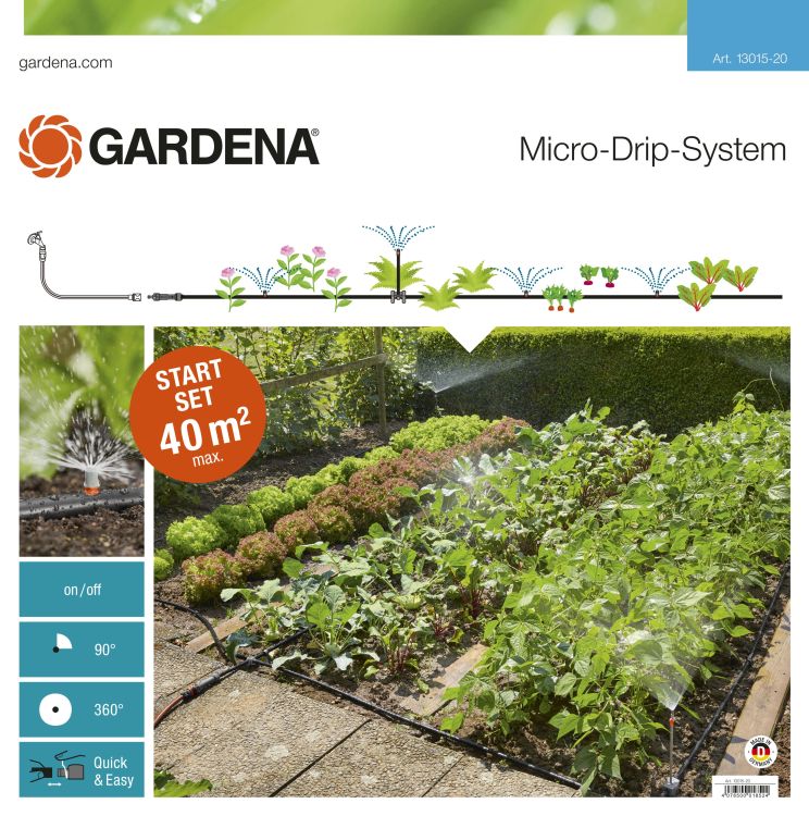 Afbeelding Gardena Micro Drip Start Set Voor Bloembedden/Moestuinen door Haxo.nl