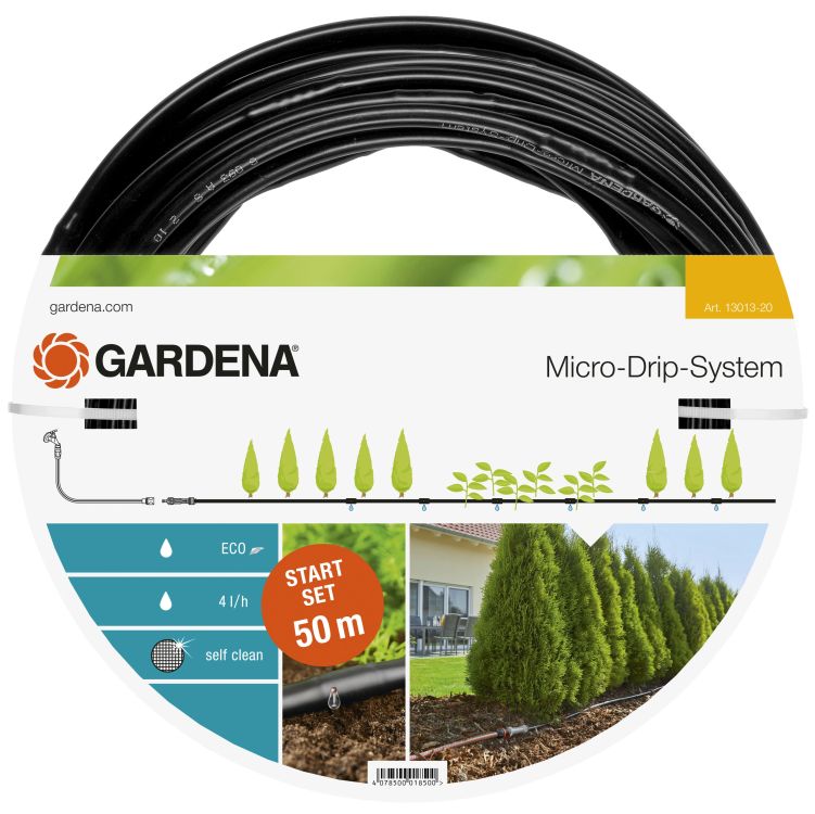 Afbeelding Gardena Micro Drip Start Set L Voor 50 Meter Rijplanten door Haxo.nl