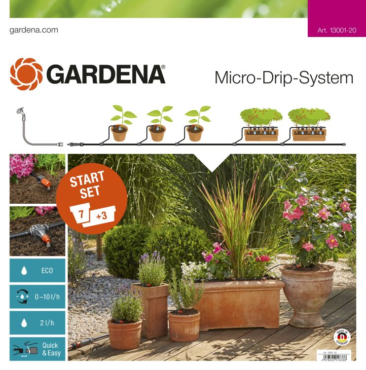 Afbeelding Gardena Micro Drip Start Set M Voor Bloembakken door Haxo.nl