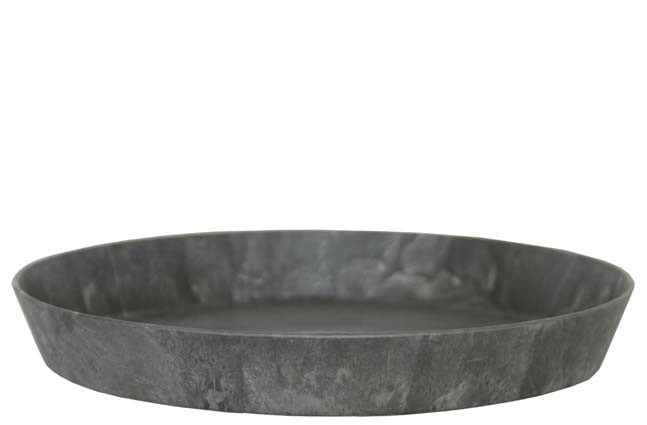 Afbeelding Artstone Schotel rond zwart D35 H5 cm door Haxo.nl