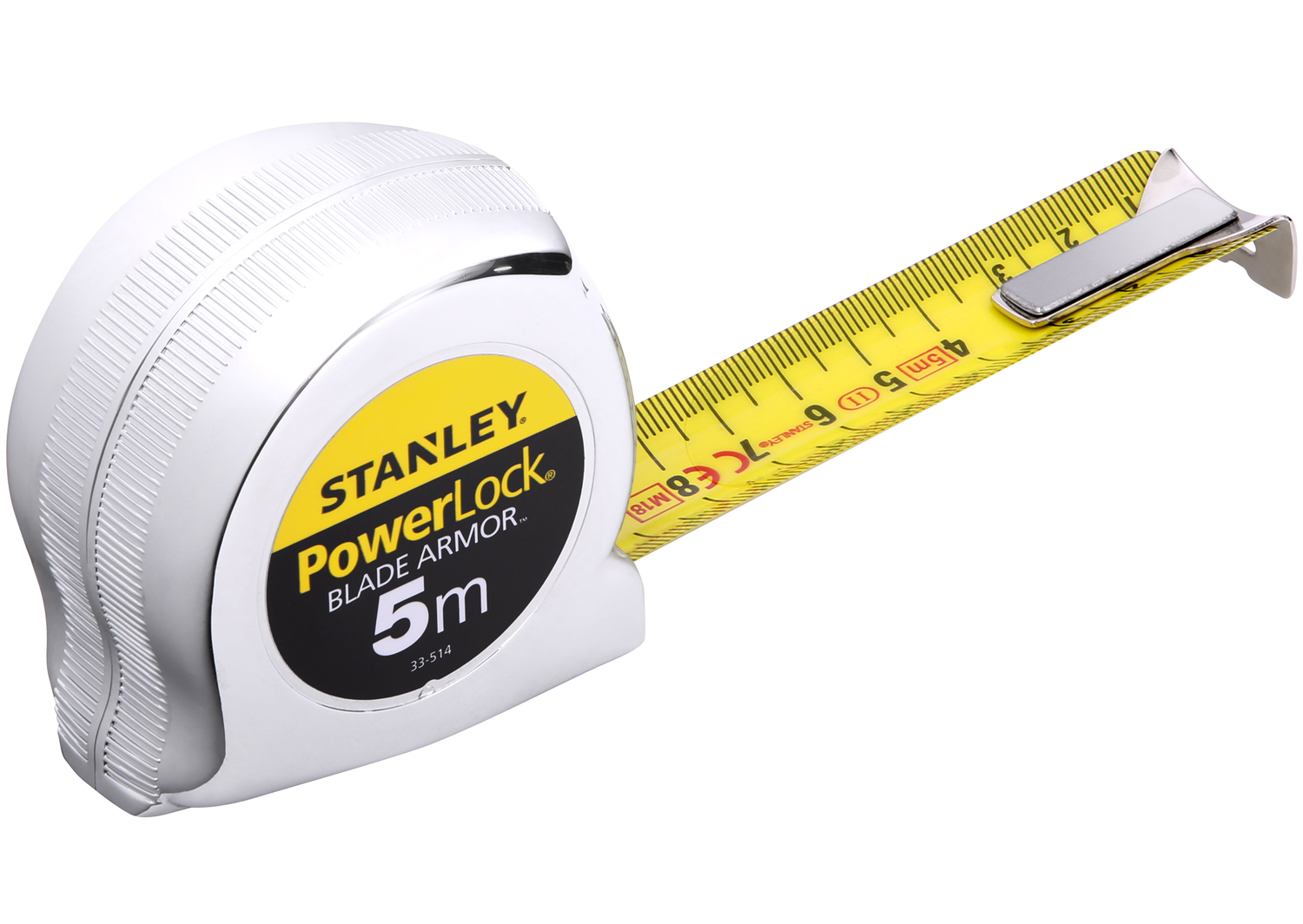 Afbeelding Stanley Rolbandmaat Powerlock Blade Armor - 5 Meter door Haxo.nl