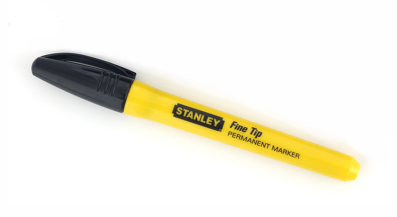 Stanley Markeerstift Fijne Tip - Zwart