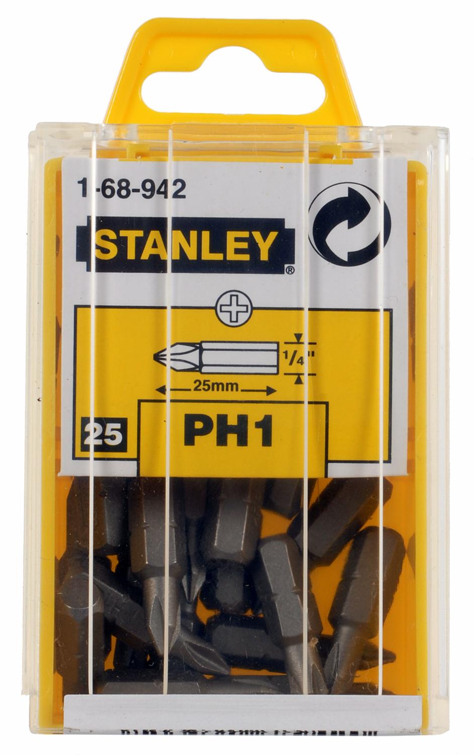 Stanley 1/4" Bits Phillips Nr1