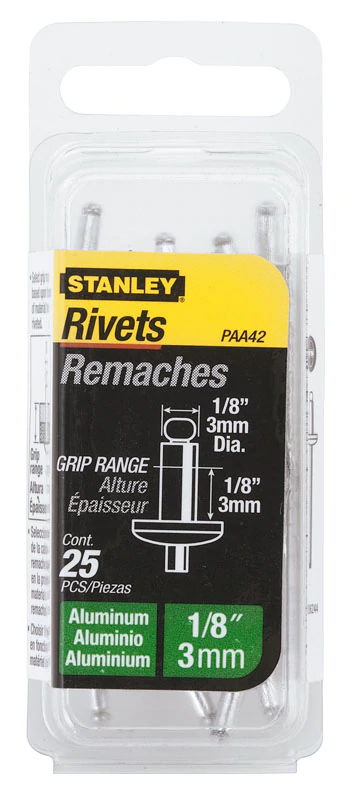 Stanley Popnagels 3 x 3mm 25 stuks