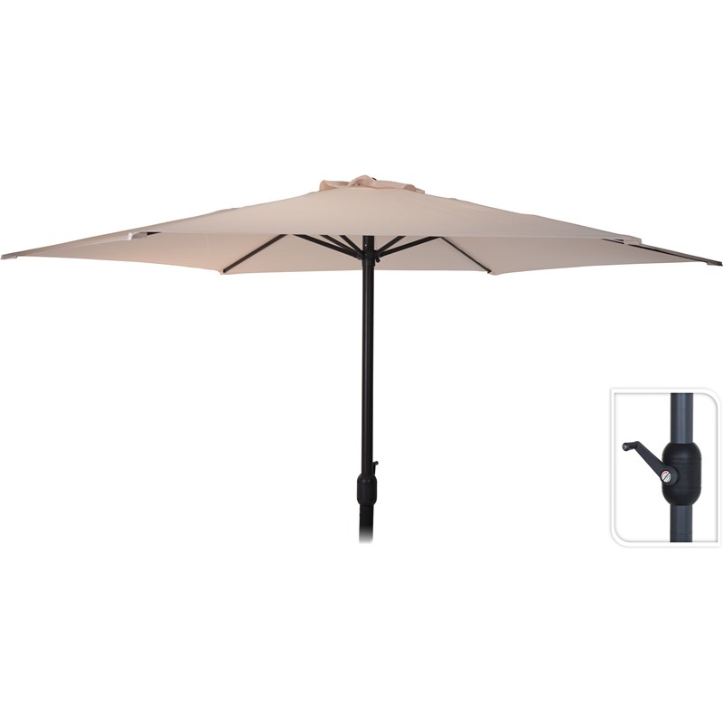 Parasol Diameter 3 meter Taupe