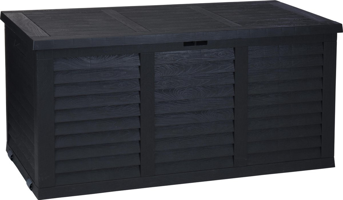 Afbeelding Kussenbox Antraciet - 300 L - 120 x B 52 x H 58 cm door Haxo.nl