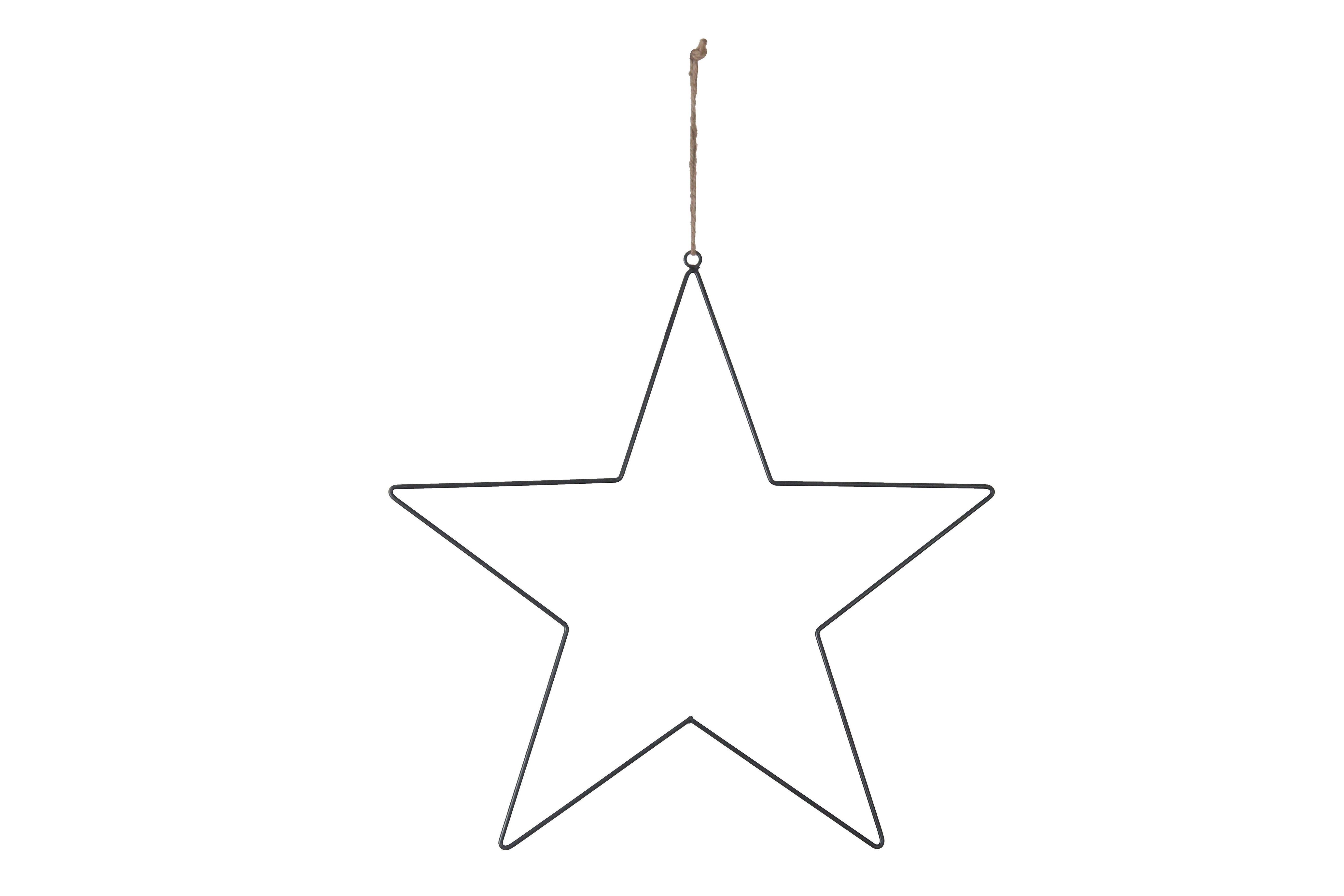 Kerstster 50 cm Zwart