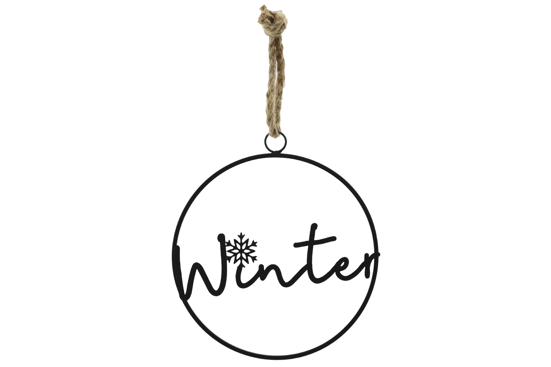 Afbeelding Winter Hanger Metaal 30 cm diameter door Haxo.nl