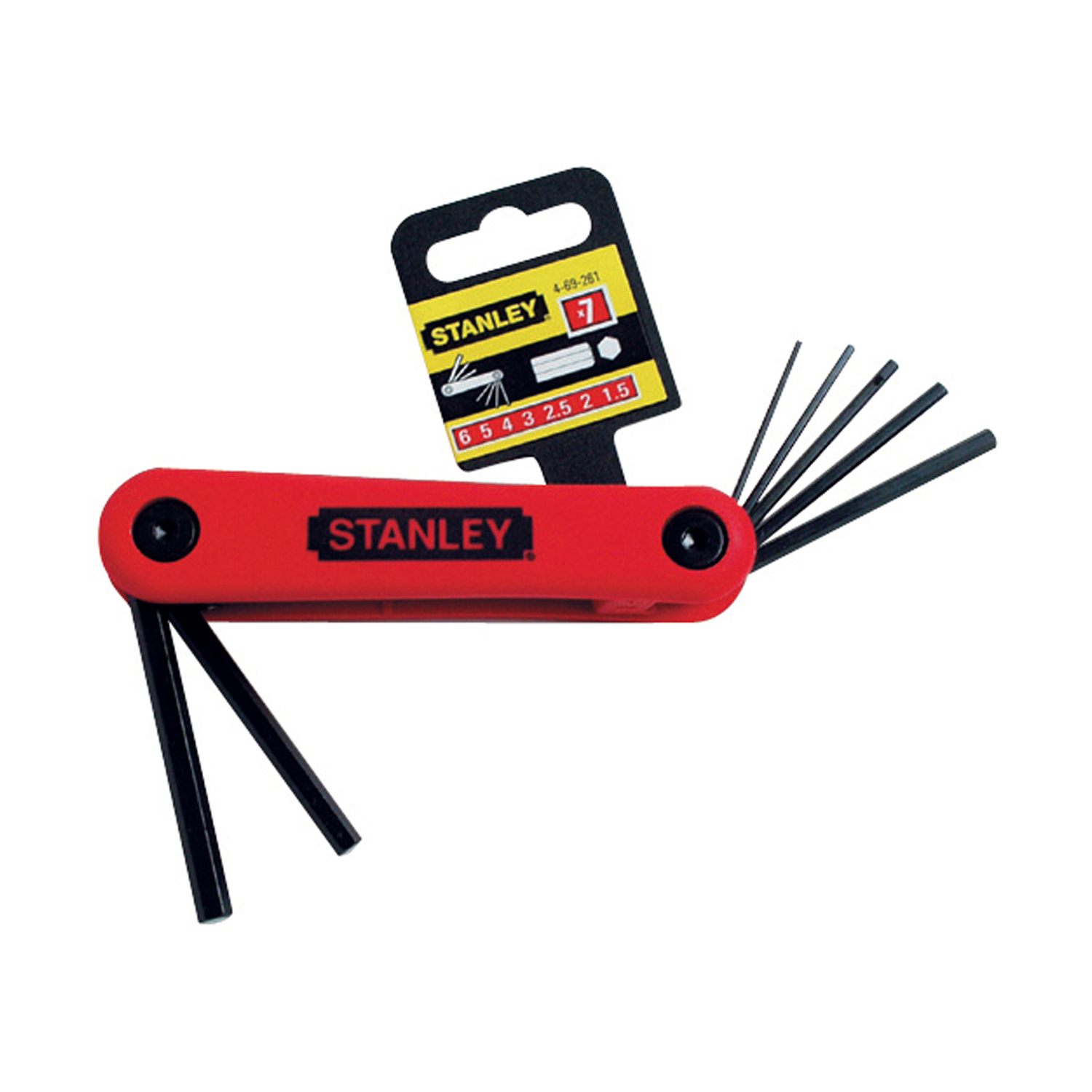 Stanley Stiftsleutelset 7 delig 1.5, 2, 2.5, 3, 4, 5, 6 mm