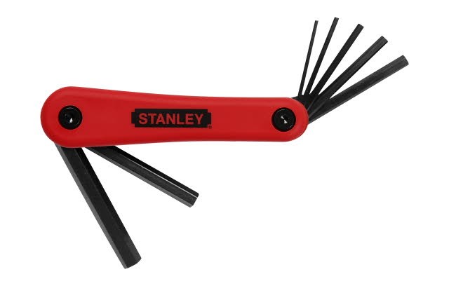 Afbeelding Stanley Stiftsleutelset 7 delig 2.5, 3, 4, 5, 6, 8, 10 mm door Haxo.nl