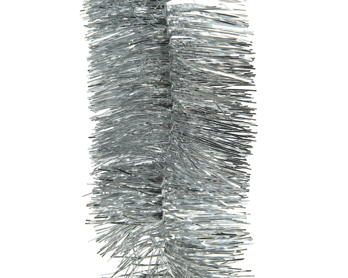 Decoris Kerstslinger Zilver PVC 270 cm