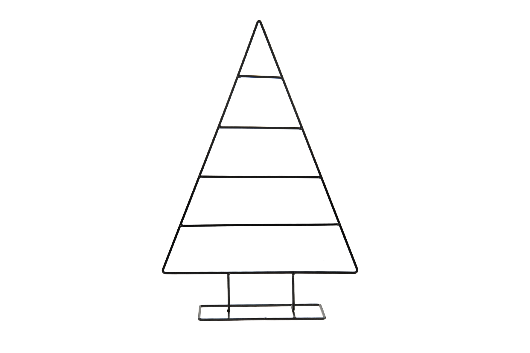 Kerstboom metaal 39x11x58cm Zwart