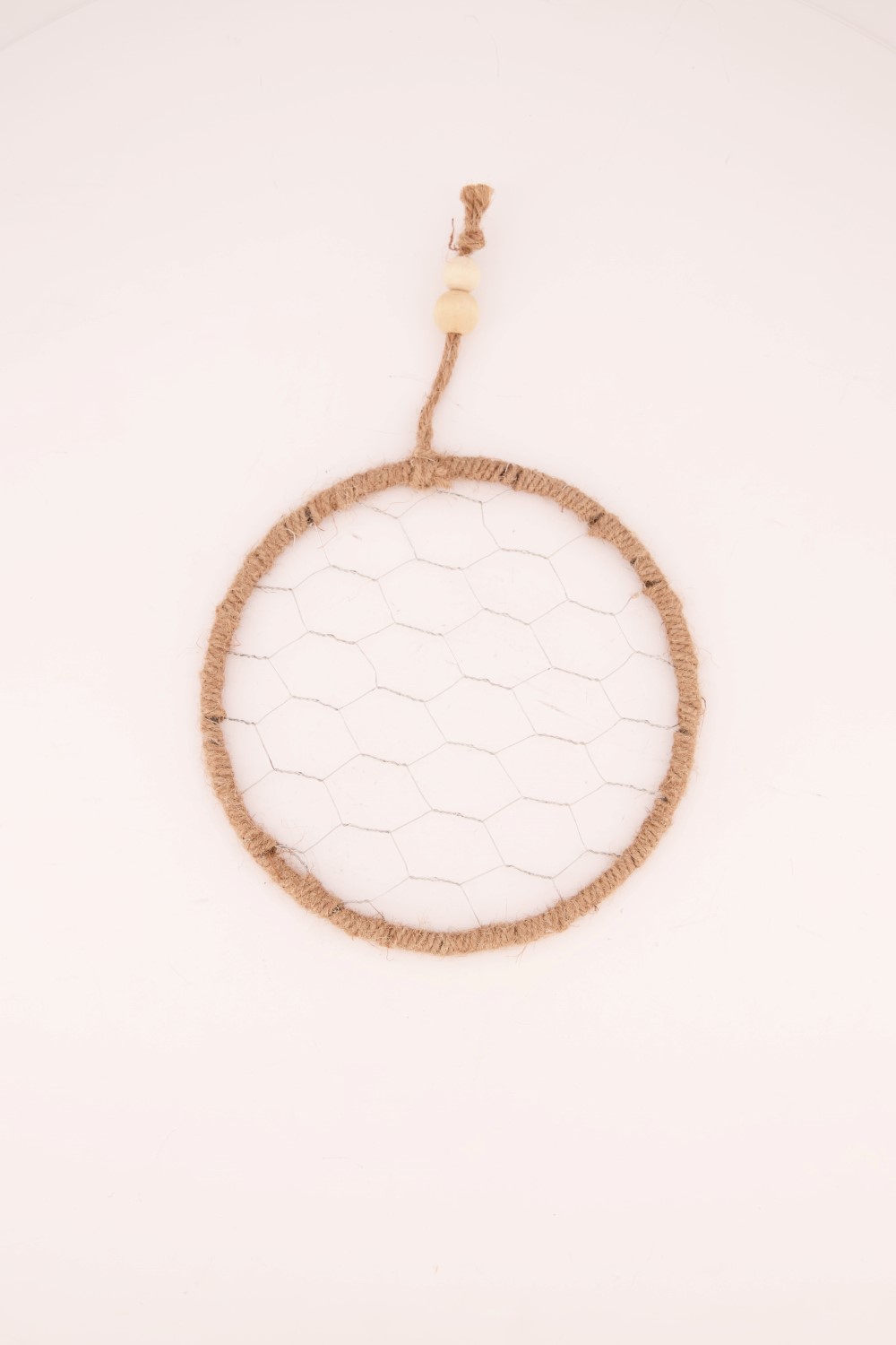 Afbeelding Dijk Natural Collections Hangend Touw Frame Kippengaas Rond 20cm door Haxo.nl