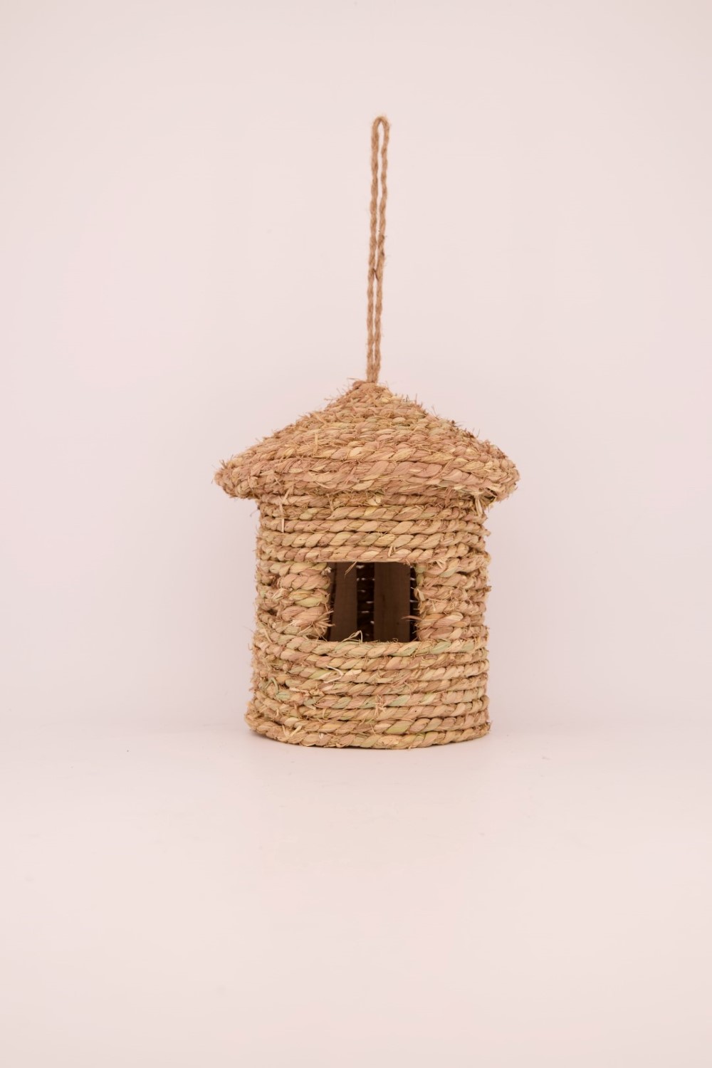 Afbeelding Dijk Natural Collections | Vogelhuis Hanger Riet 20 x 28 cm door Haxo.nl