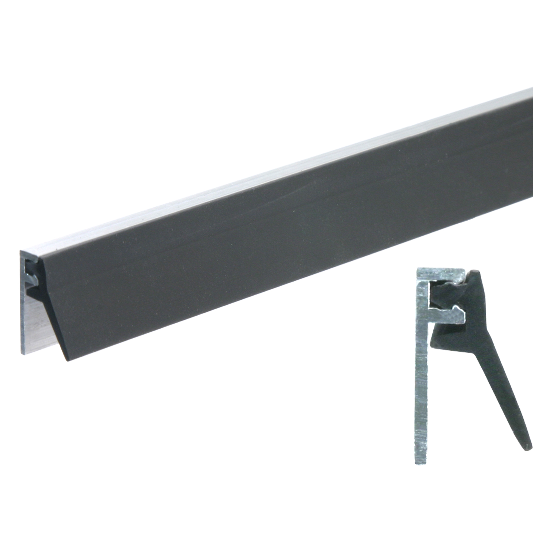 Afbeelding Ellen Tochtstrip Aluminium AIB4-G 2300 mm Naturel door Haxo.nl