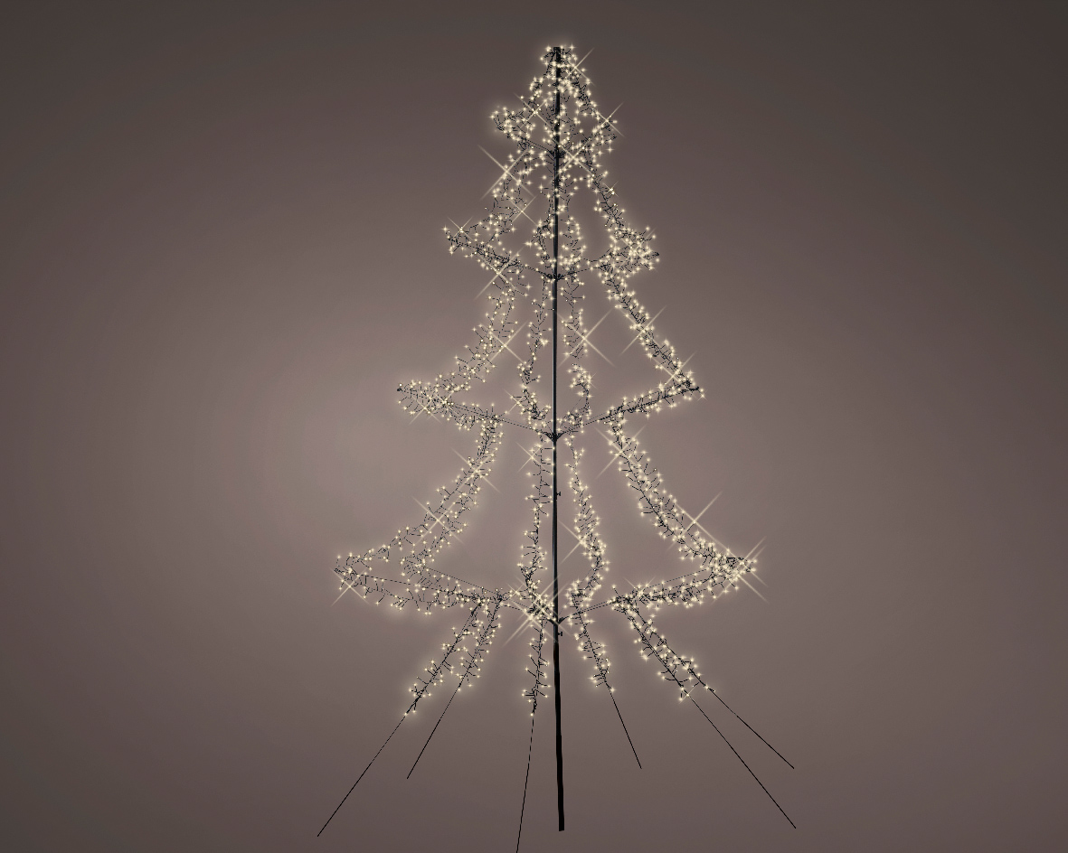 Afbeelding Lumineo LED Kerstboom Metaal 300 cm door Haxo.nl