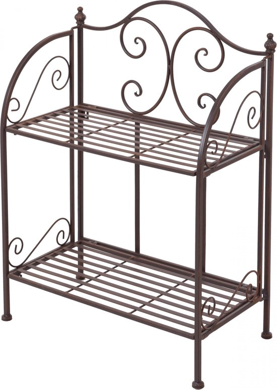 Plantenetagere Staal 2 Levels 48 x 27 x 65 cm