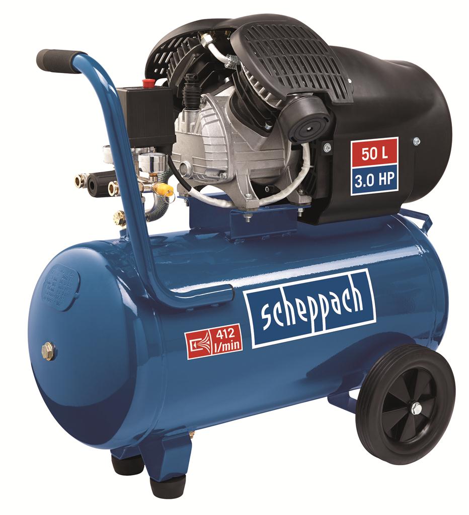 Scheppach Compressor 50L Dubbele Cilinder