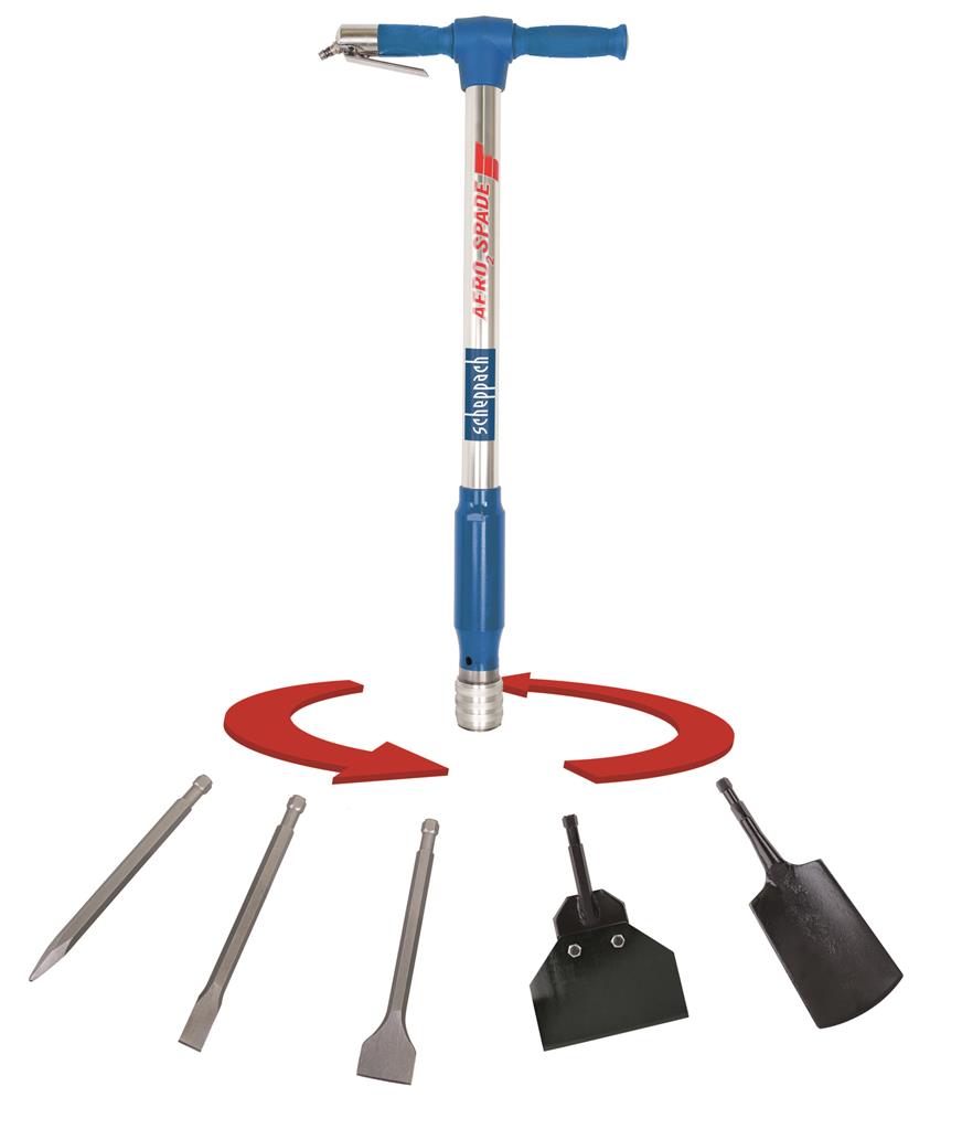 Afbeelding Scheppach Pneumatische 5-in-1 Tool AERO 2 SPADE door Haxo.nl