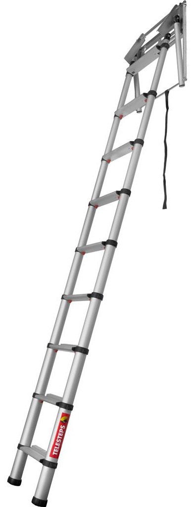 Afbeelding Telesteps Zolderladder Blackline mini door Haxo.nl