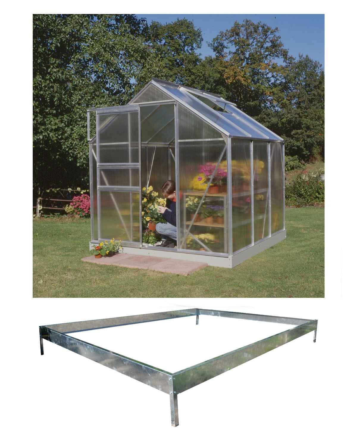 Royal Well Tuinkas en Fundering Popular 66 Blank Polycarbonaat