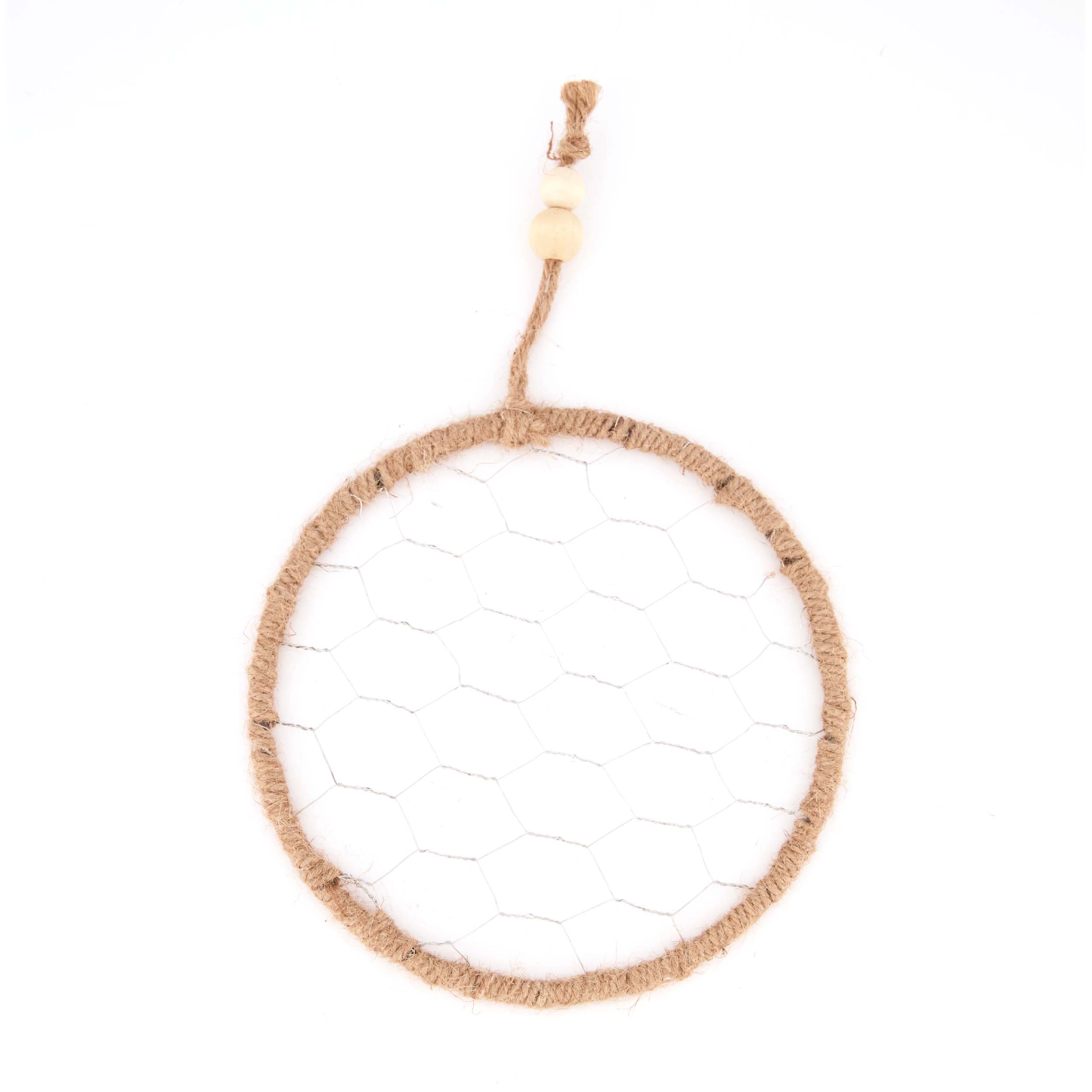 Dijk Natural Collections Hangend Touw Frame Kippengaas Rond 20cm