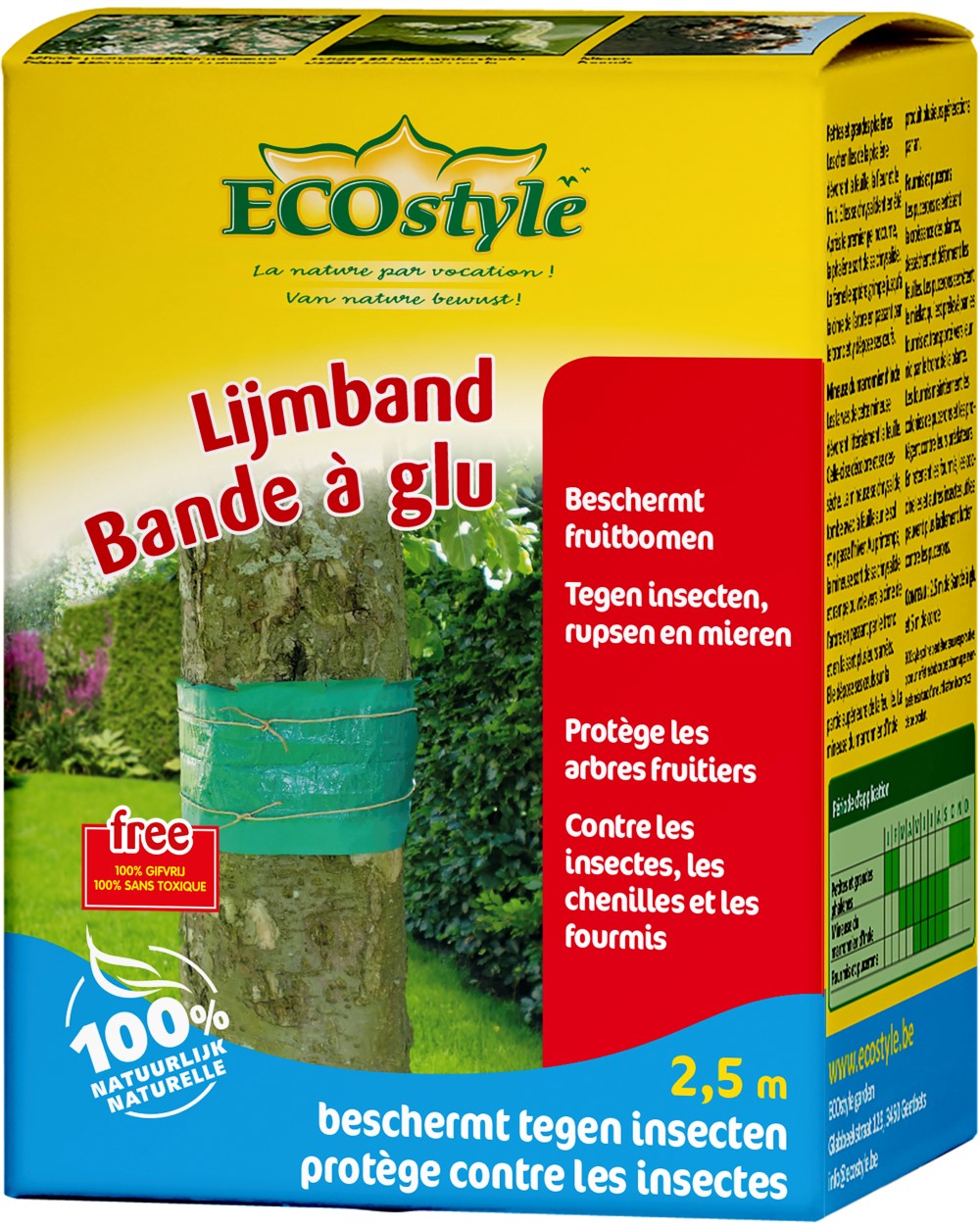 Afbeelding Ecostyle Lijmband - Gewasbescherming - 2.5 m door Haxo.nl