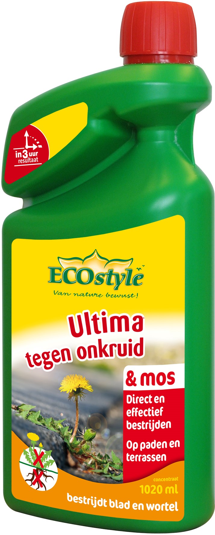 Afbeelding Ecostyle Ultima Onkruid & Mos Concentraat - Onkruidbestrijding - 1020 ml door Haxo.nl