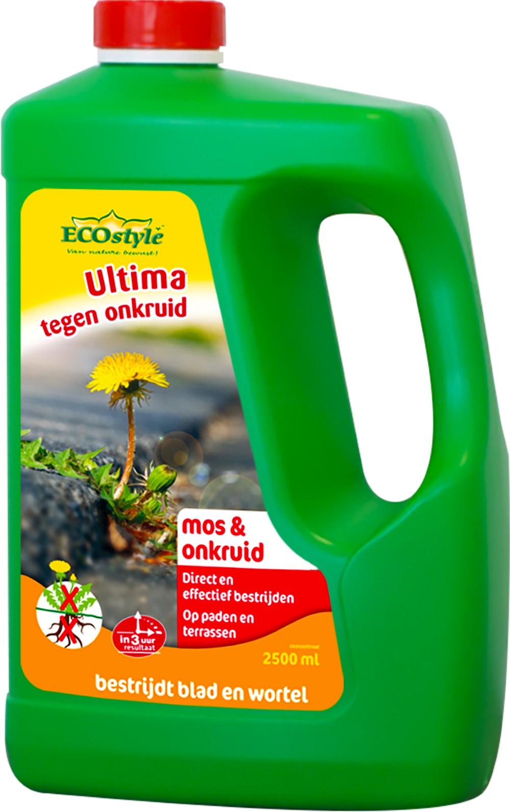 Afbeelding Ecostyle Ultima Onkruid & Mos Concentraat - Onkruidbestrijding - 2.5 l Concentraat door Haxo.nl