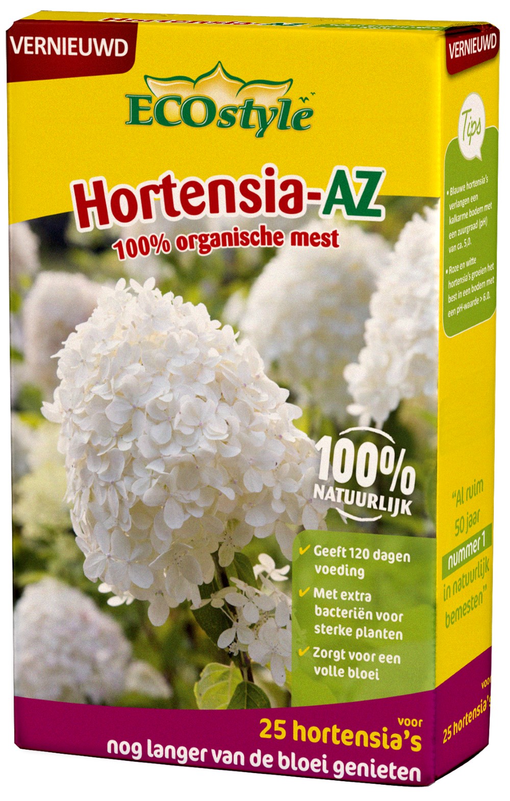 Afbeelding Ecostyle Hortensia-AZ 800 g door Haxo.nl