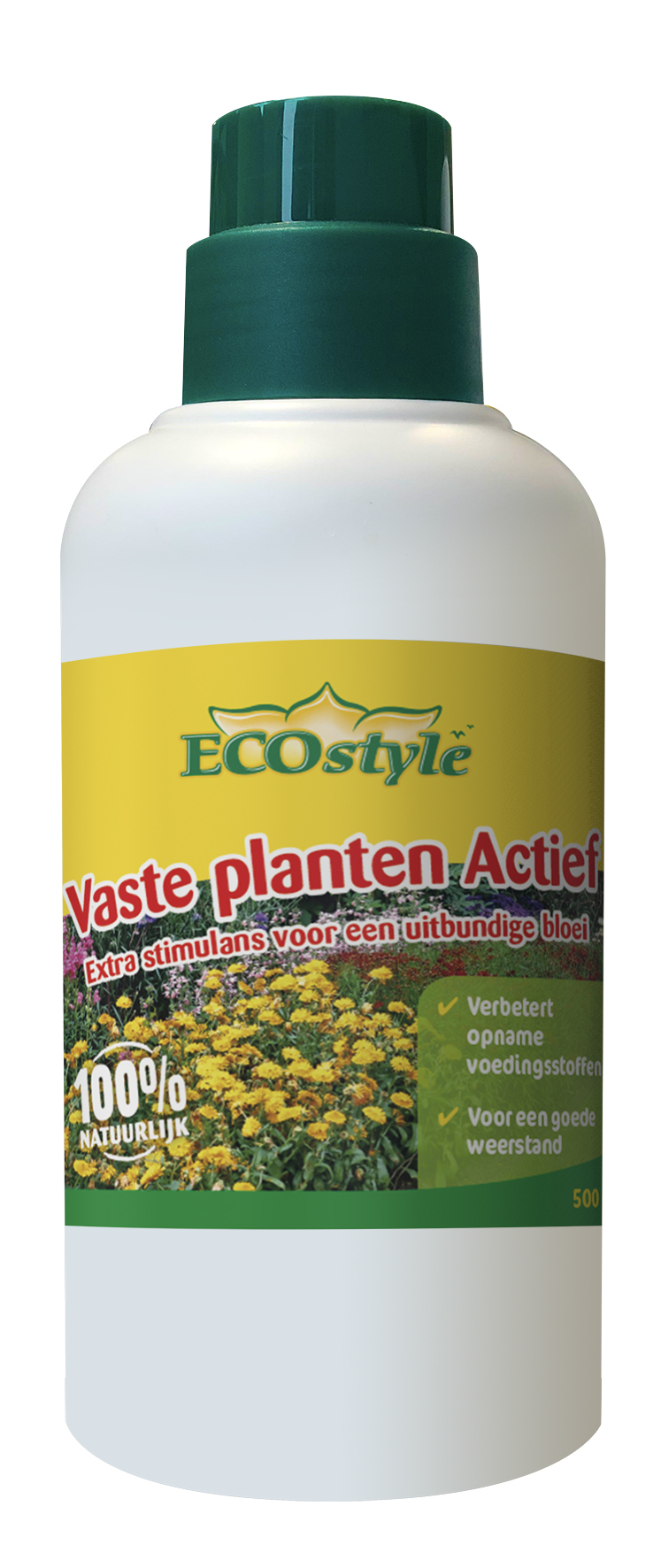 Afbeelding Ecostyle Biostimulator Vast Planten Actief 500 ml door Haxo.nl