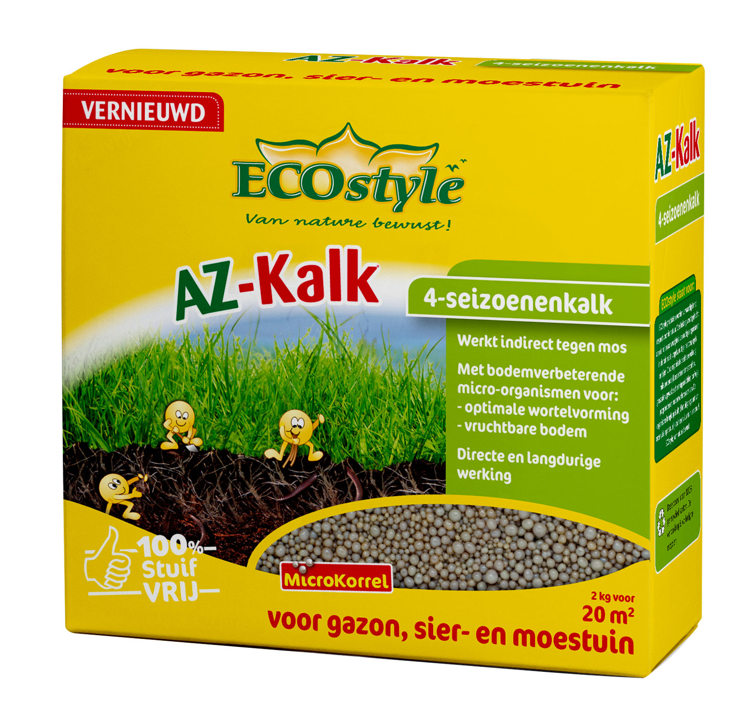Afbeelding Ecostyle Az-Kalk 20 m2 - Kalk - 2 kg door Haxo.nl