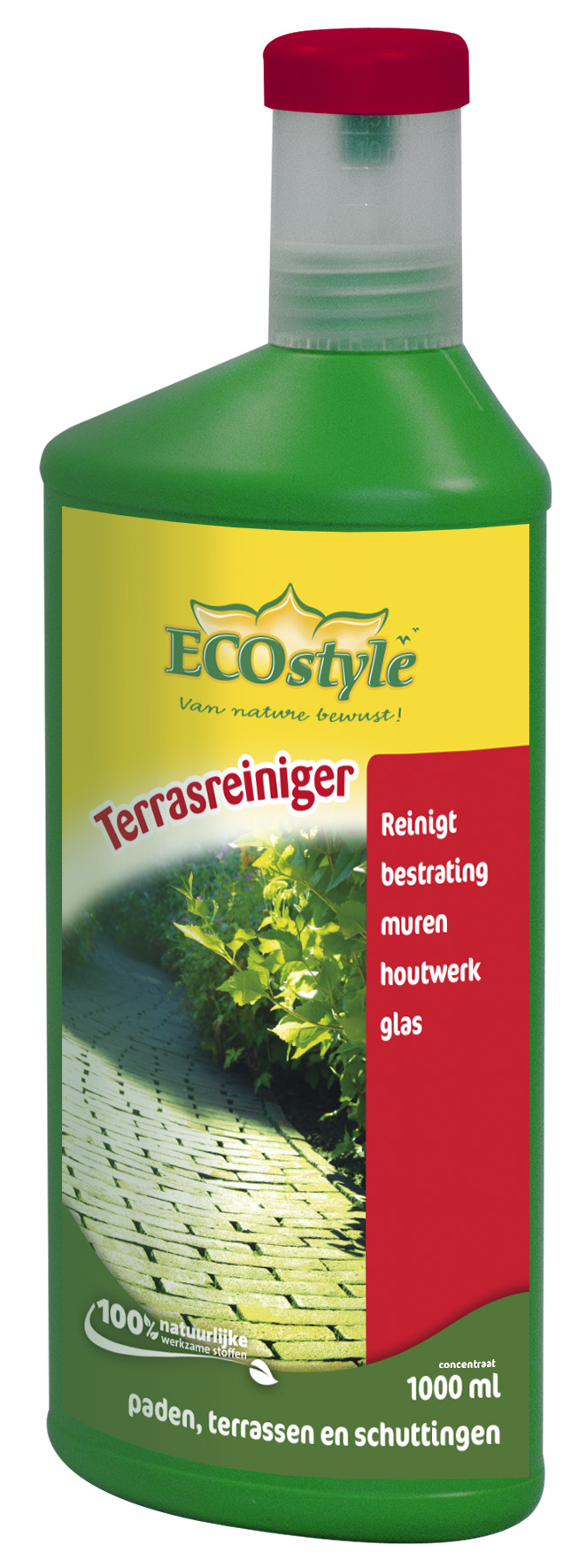 Afbeelding Ecostyle Terrasreiniger Concentraat - Algen- Mosbestrijding - 1 l door Haxo.nl