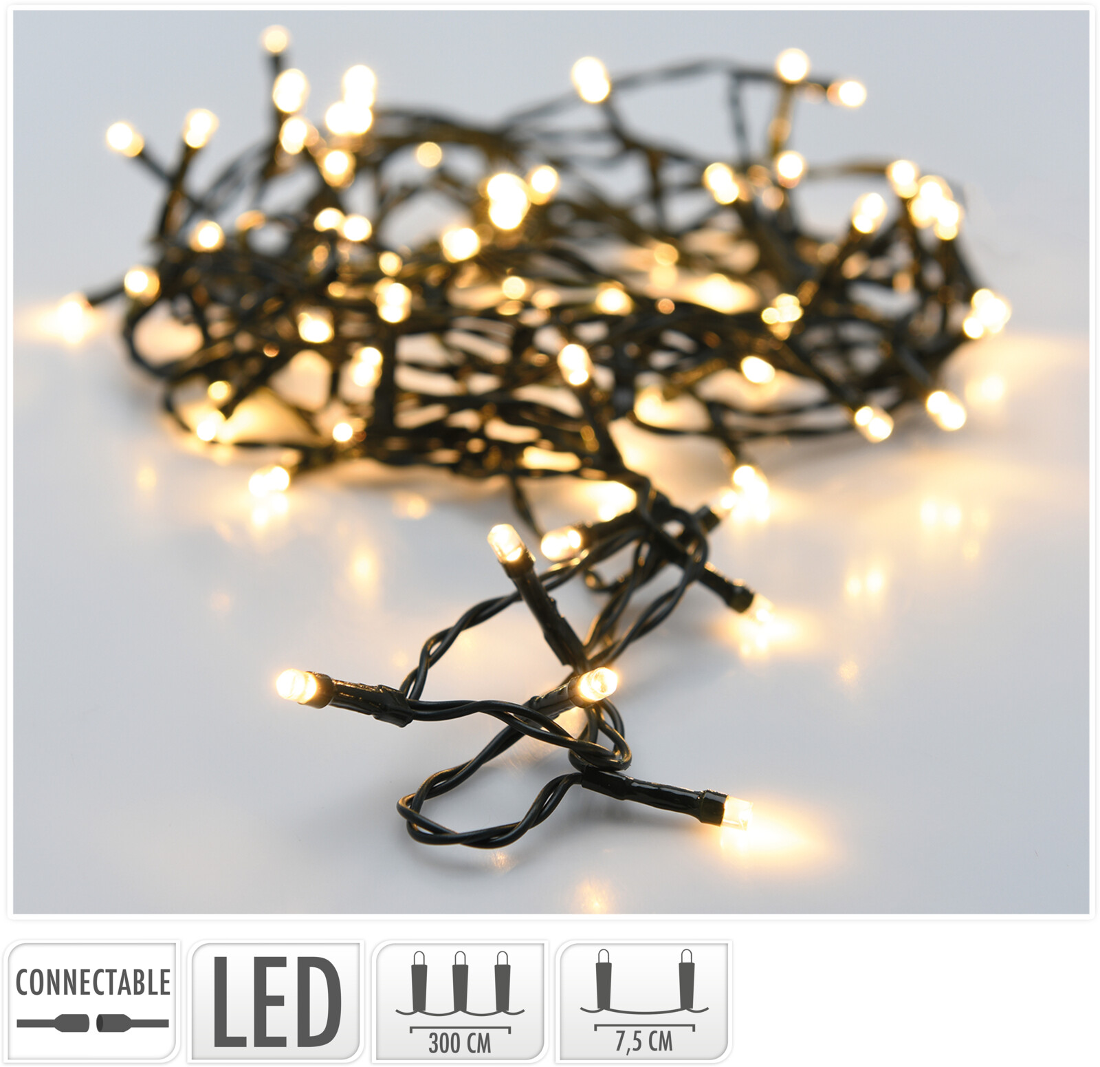 Kerstverlichting 120 LED Warm Wit USB 9 Meter