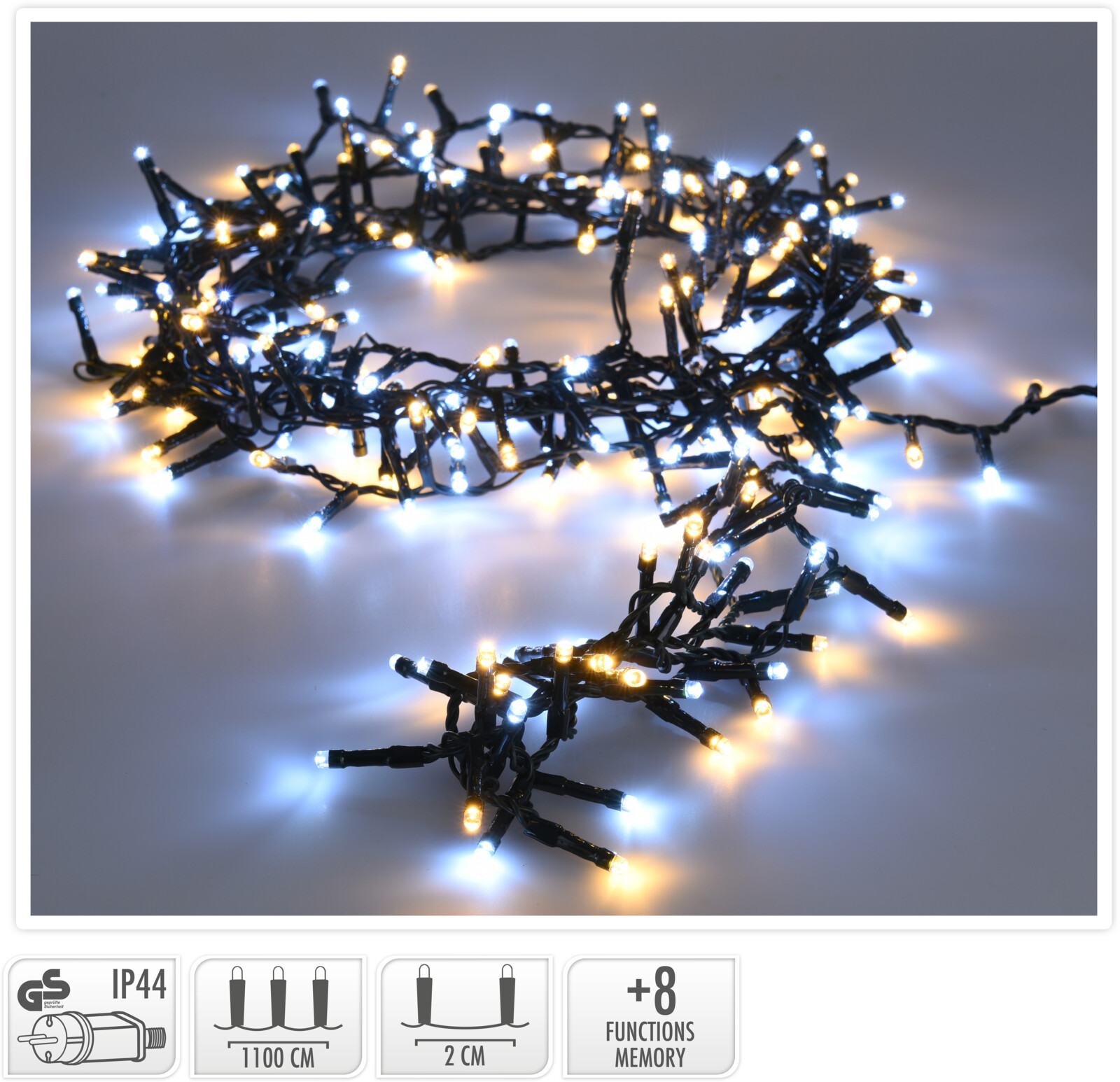 Kerstverlichting Microcluster 560 LED 11 Meter