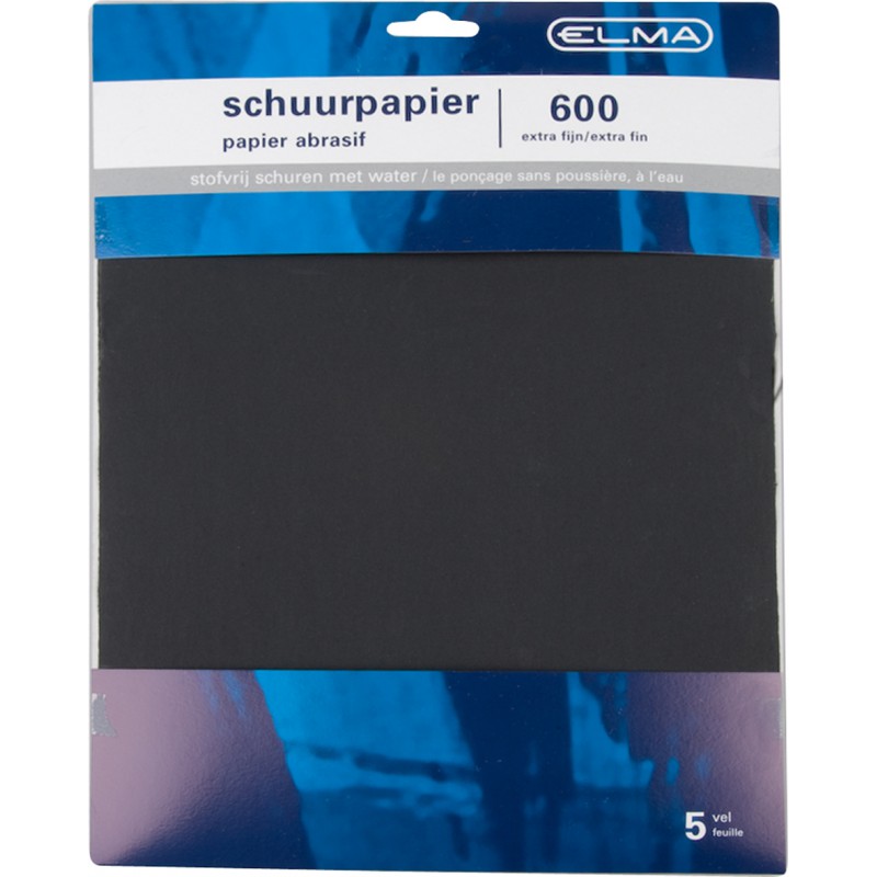 Elma Waterproof Fijn Schuurpapier 5-vellen