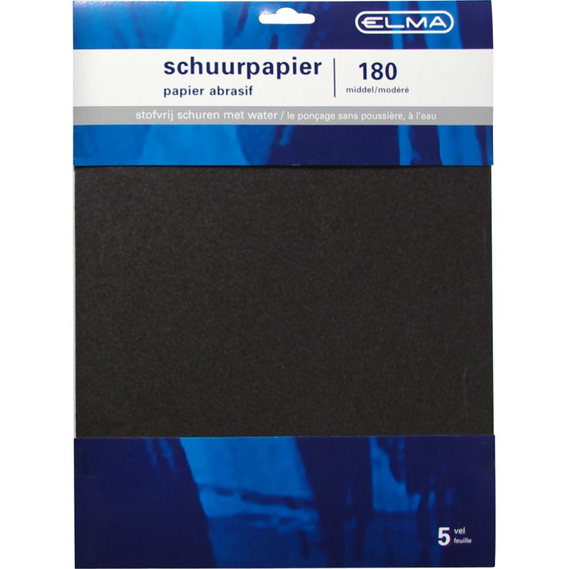 Elma Waterproof Middel Schuurpapier 5-vellen