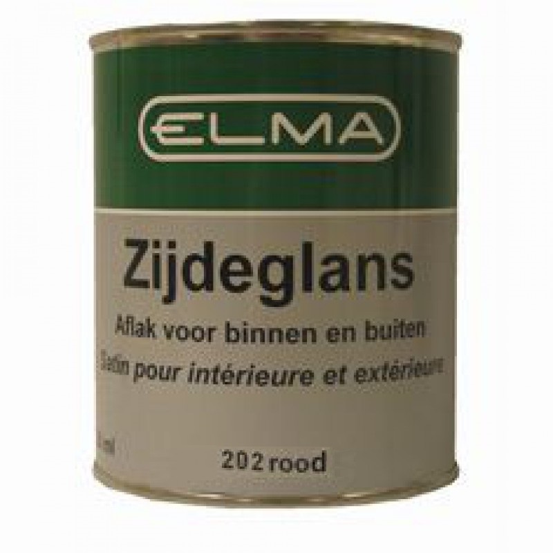 Elma Lakverf Zijdeglans Rood 202 - 750 ml
