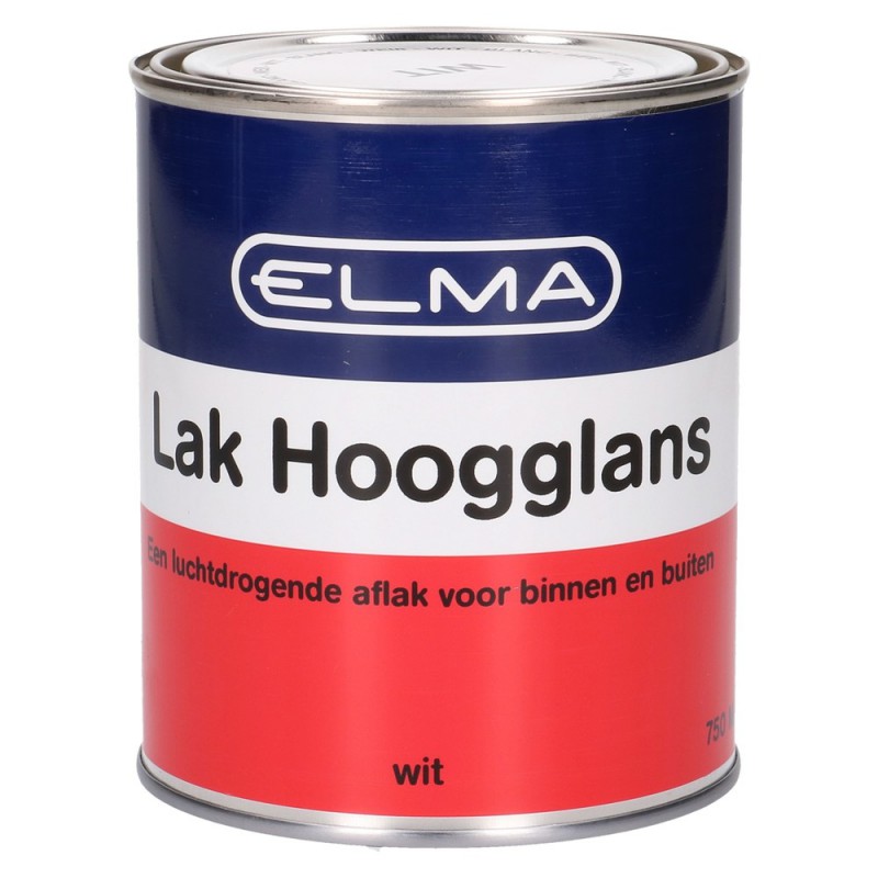 Afbeelding Elma Hoogglanslak Wit 750ML door Haxo.nl