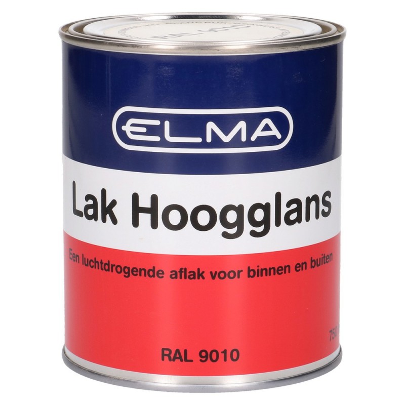 Elma Hoogglanslak Zuiver Wit 750ML