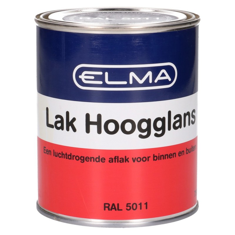 Elma Hoogglanslak Staal Blauw 750ML