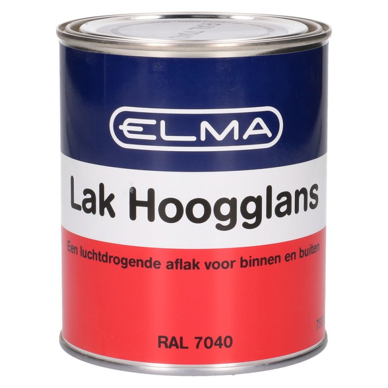 Elma Hoogglanslak Venstergrijs 750ML