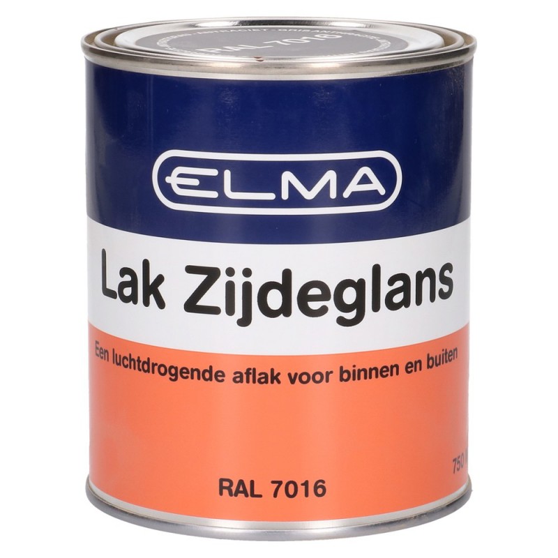 Elma Zijdeglanslak Antracietgrijs 750ML