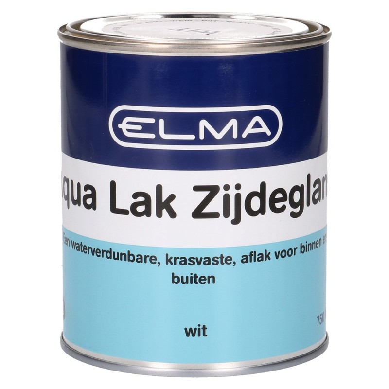 Elma Aqua Zijdeglanslak Wit 750ML